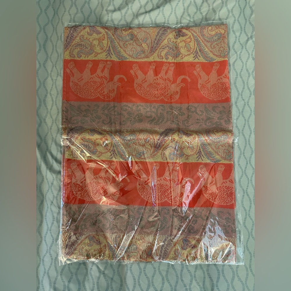 Pashmina Scarf With Thailand Elephant Print